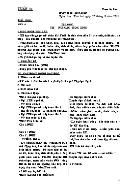 Giáo án Tổng hợp các môn Lớp 5, Tuần 1 - Năm học 2016-2017 - Phạm Thị Hoa - Trường Tiểu học Thượng Quận
