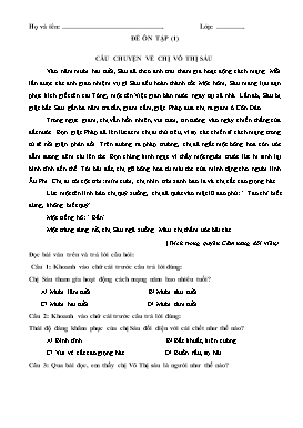 Phiếu ôn tập trong kì nghỉ phòng chống covid-19 môn Tiếng Việt lớp 4 - Trường Tiểu học Xuân Tiến