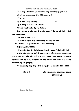 Sáng kiến kinh nghiệm Giúp học sinh lớp 5 nâng cao năng lực giải toán