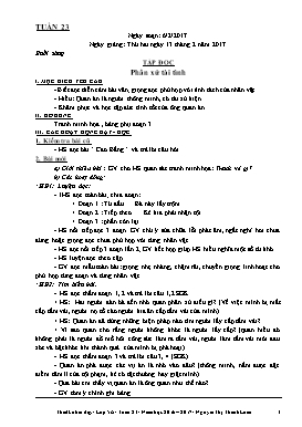 Thiết kế bài dạy lớp 5A - Tuần 23 Năm học 2016-2017 - Nguyễn Thị Thanh Loan