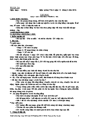 Thiết kế bài dạy lớp 5A - Tuần 24 Năm học 2016-2017 - Nguyễn Thị Thanh Loan