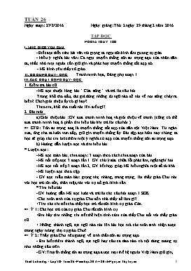 Thiết kế bài dạy lớp 5A - Tuần 26 Năm học 2016-2017 - Nguyễn Thị Thanh Loan
