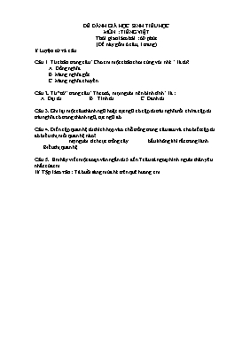 Đề đánh giá học sinh Tiểu học môn Tiếng Việt Lớp 5 - Phạm Thị Lan Hương (Có hướng dẫn chấm)