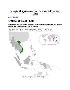 Bài dạy Địa lí Lớp 8 - Bài 22: Việt Nam - đất nước, con người
