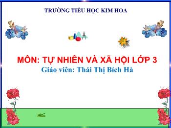 Bài giảng Tự nhiên và xã hội Lớp 3 - Bài 6: Máu và cơ quan tuần hoàn - Năm học 2020-2021 - Thái Thị Bích Hà