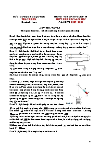 Đề thi tuyển sinh Lớp 10 THPT Chuyên Lam Sơn môn Vật lý - Sở GD&ĐT Thanh Hóa (Có đáp án)