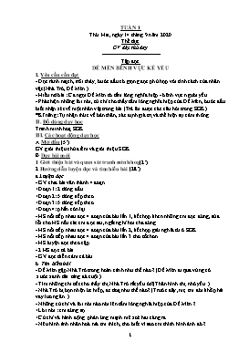 Giáo án Các môn Lớp 4 - Tuần 1 - Năm học 2020-2021