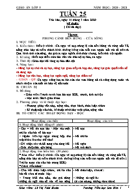 Giáo án Lớp 5 - Tuần 25 - Năm học 2020-2021 - Lê Thị Thái Hoàn