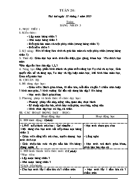 Giáo án Tổng hợp các môn Lớp 2 - Tuần 20 - Năm học 2020-2021