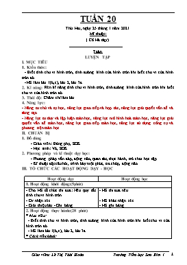 Giáo án Tổng hợp Khối 5 - Tuần 20 - Năm học 2020-2021