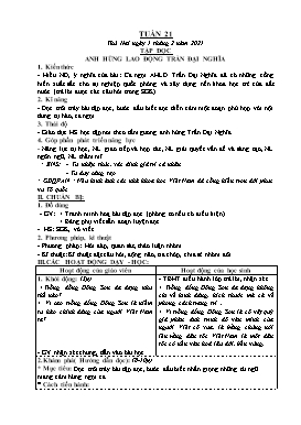 Giáo án Các môn Lớp 4 - Tuần 21 - Năm học 2020-2021