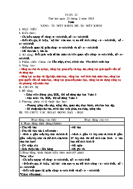 Giáo án Các môn Lớp 5 - Tuần 22 - Năm học 2020-2021