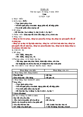 Giáo án Các môn Lớp 5 - Tuần 32 - Năm học 2020-2021