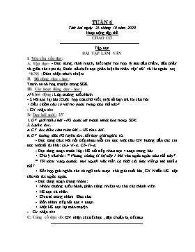 Giáo án Khối 3 - Tuần 6 - Năm học 2020-2021