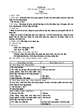Giáo án Khối 5 soạn theo ĐHPTNLHS - Tuần 22 - Năm học 2020-2021