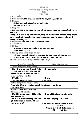 Giáo án Khối 5 soạn theo ĐHPTNLHS - Tuần 26 - Năm học 2020-2021