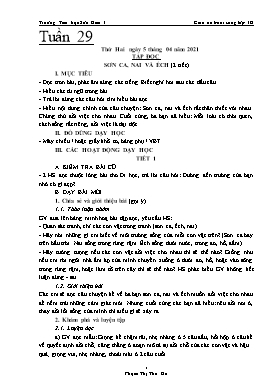 Giáo án Lớp 1 (Buổi sáng) - Tuần 29 - Năm học 2020-2021 - Phạm Thị Thu Hà