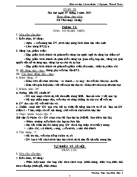 Giáo án Lớp 3 (Buổi chiều) - Tuần 21 - Năm học 2020-2021 - Nguyễn Thanh Tuấn