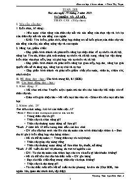 Giáo án Lớp 3 (Buổi chiều) - Tuần 21B - Năm học 2020-2021 - Trần Thị Tuyết