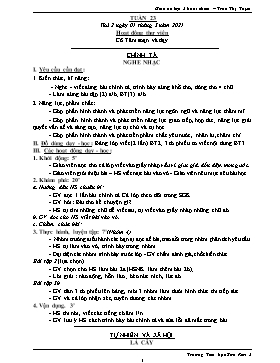 Giáo án Lớp 3 (Buổi chiều) - Tuần 23 - Năm học 2020-2021 - Trần Thị Tuyết