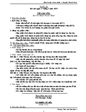Giáo án Lớp 3 (Buổi chiều) - Tuần 26 - Năm học 2020-2021 - Nguyễn Thanh Tuấn