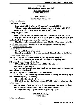 Giáo án Lớp 3 (Buổi chiều) - Tuần 26 - Năm học 2020-2021 - Trần Thị Tuyết
