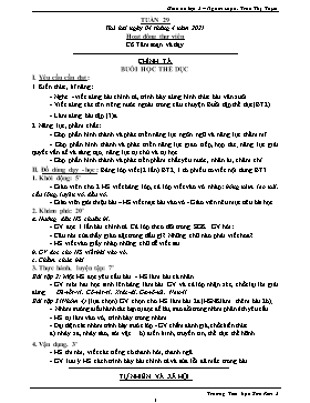 Giáo án Lớp 3 (Buổi chiều) - Tuần 29 - Năm học 2020-2021 - Trần Thị Tuyết
