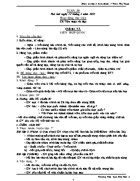 Giáo án Lớp 3 (Buổi chiều) - Tuần 30 - Năm học 2020-2021 - Trần Thị Tuyết