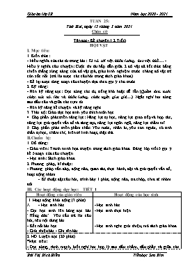 Giáo án Lớp 3 mới - Tuần 25 - Năm học 2020-2021 - Bùi Thị Bích Hiền