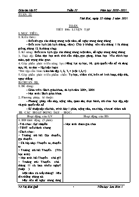 Giáo án Lớp 3 soạn theo ĐHPTNLHS - Tuần 22 - Năm học 2020-2021 - Võ Thị Hải Quế
