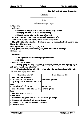 Giáo án Lớp 3 soạn theo ĐHPTNLHS - Tuần 26 - Năm học 2020-2021 - Võ Thị Hải Quế