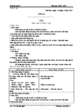 Giáo án Lớp 3 soạn theo ĐHPTNLHS - Tuần 30 - Năm học 2020-2021 - Võ Thị Hải Quế