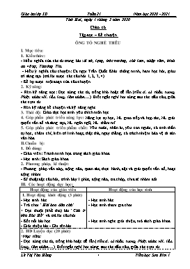 Giáo án Lớp 3 - Tuần 21 - Năm học 2020-2021 - Lê Thị Thu Hằng