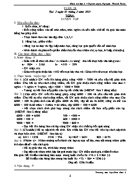 Giáo án Lớp 3 - Tuần 21 - Năm học 2020-2021 - Nguyễn Thanh Tuấn