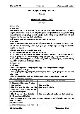 Giáo án Lớp 3 - Tuần 25 - Năm học 2020-2021 - Lê Thị Thu Hằng