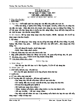 Giáo án Lớp 3 - Tuần 26+27 - Năm học 2020-2021 - Nguyễn Thị Ánh Tuyết