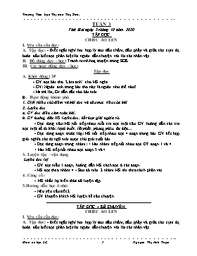Giáo án Lớp 3 - Tuần 3 - Năm học 2020-2021 - Nguyễn Thị Ánh Tuyết