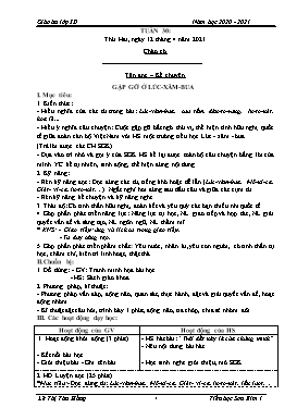 Giáo án Lớp 3 - Tuần 30 - Năm học 2020-2021 - Lê Thị Thu Hằng