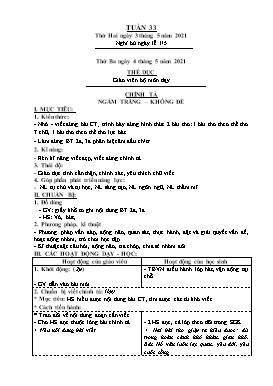 Giáo án Lớp 4 soạn theo ĐHPTNLHS - Tuần 33 - Năm học 2020-2021