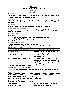 Giáo án Lớp 4 - Tuần 22 - Năm học 2020-2021