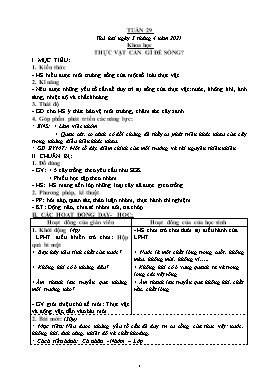Giáo án Lớp 4 - Tuần 29 - Năm học 2020-2021
