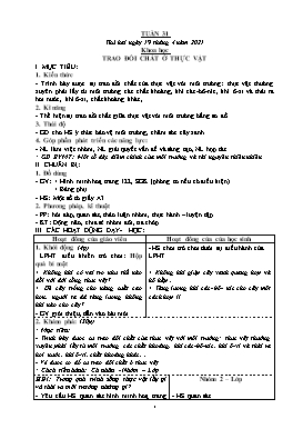 Giáo án Lớp 4 - Tuần 31 - Năm học 2020-2021