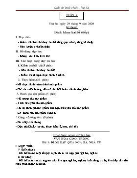 Giáo án Lớp 5 (Buổi chiều) - Tuần 2 - Năm học 2020-2021