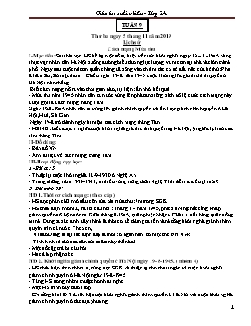 Giáo án Lớp 5 (Buổi chiều) - Tuần 9 - Năm học 2019-2020