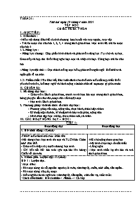 Giáo án Tập đọc + Thủ công Lớp 2 - Tuần 31 - Năm học 2020-2021