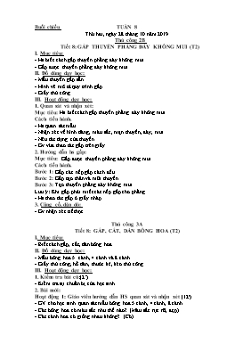 Giáo án Thủ công Lớp 2 - Tuần 8 - Năm học 2019-2020