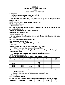 Giáo án Tổng hợp các môn Lớp 4 - Tuần 2 - Năm học 2019-2020