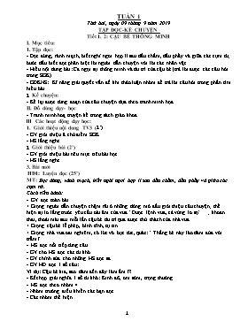 Giáo án Tổng hợp Lớp 3 - Tuần 1 - Năm học 2019-2020