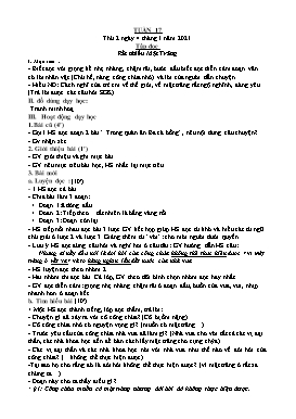 Giáo án Tổng hợp Lớp 4 - Tuần 17 - Năm học 2020-2021