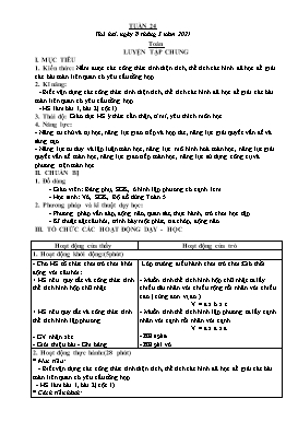 Giáo án Tổng hợp Lớp 5 - Tuần 24 - Năm học 2020-2021